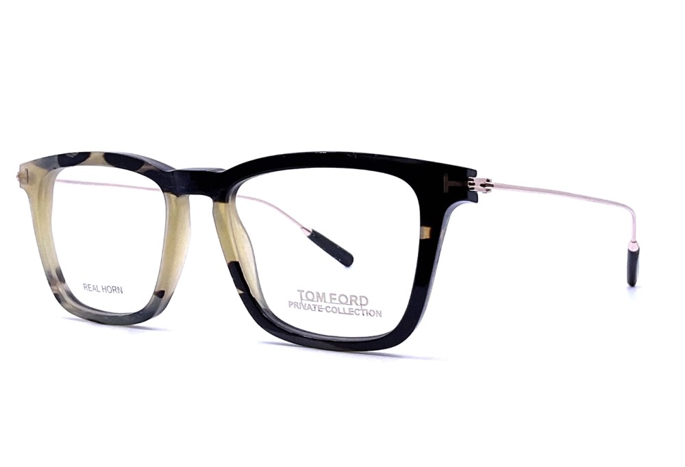Tom Ford FT5851-Private Collection REAL HORN - 062 - 51 Brillenfassungen Eckig