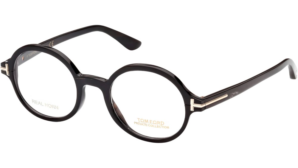 Tom Ford FT5850-Private Collection REAL HORN - 063 - 47 Brillenfassungen Rund