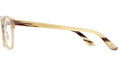 Tom Ford FT5849-Private Collection REAL HORN - 062 - 50 Brillenfassungen Havanna Eckig