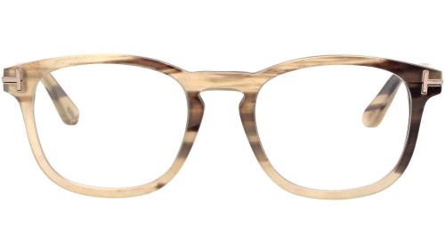 Tom Ford FT5849-Private Collection REAL HORN - 062 - 50 Brillenfassungen Havanna Eckig