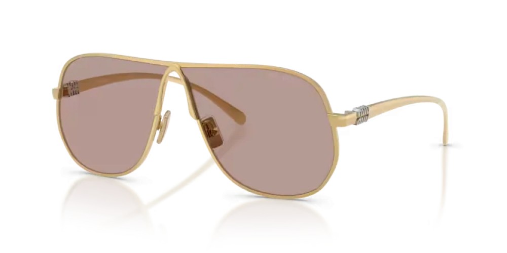 MIU MIU MU A56S - 5AK20I - 66 Sonnenbrillen Gold Pilot (Aviator)