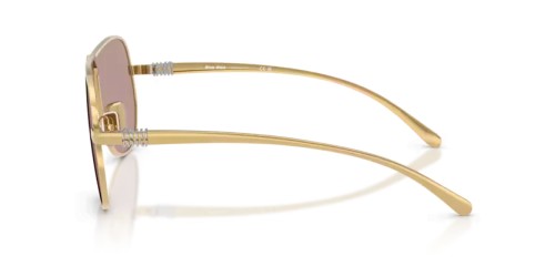 MIU MIU MU A56S - 5AK20I - 66 Sonnenbrillen Gold Pilot (Aviator)