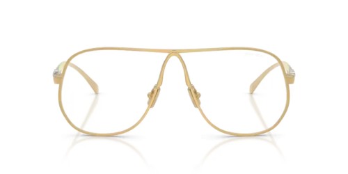 MIU MIU A56S - 5AK08N - 66 - MIT BLAU-VIOLETTEM LICHTFILTER-GLÄSERN Sonnenbrillen Gold Pilot (Aviator)