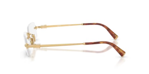 MIU MIU MU 50YV - 5AK1O1 - 52 Brillenfassungen Gold Rechteck