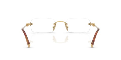 MIU MIU MU 50YV - 5AK1O1 - 52 Brillenfassungen Gold Rechteck
