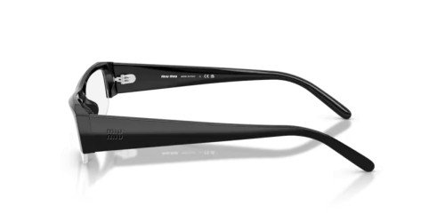 MIU MIU MU B07S - 16K08N - 51 - MIT BLAU-VIOLETTEM LICHTFILTER-GLÄSERN Sonnenbrillen Schwarz Rechteck