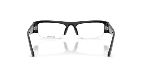 MIU MIU MU B07S - 16K08N - 51 - MIT BLAU-VIOLETTEM LICHTFILTER-GLÄSERN Sonnenbrillen Schwarz Rechteck