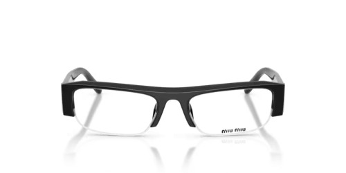 MIU MIU MU B07S - 16K08N - 51 - MIT BLAU-VIOLETTEM LICHTFILTER-GLÄSERN Sonnenbrillen Schwarz Rechteck