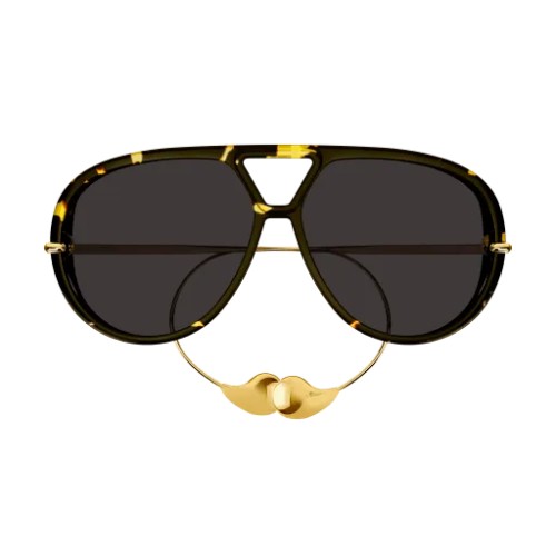 Bottega Veneta BV1273S - 005 - 63 Sonnenbrillen Havanna Pilot (Aviator)