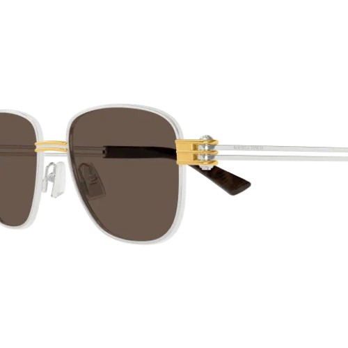 Bottega Veneta BV1380S - 001 - 51 Sonnenbrillen Silber Eckig