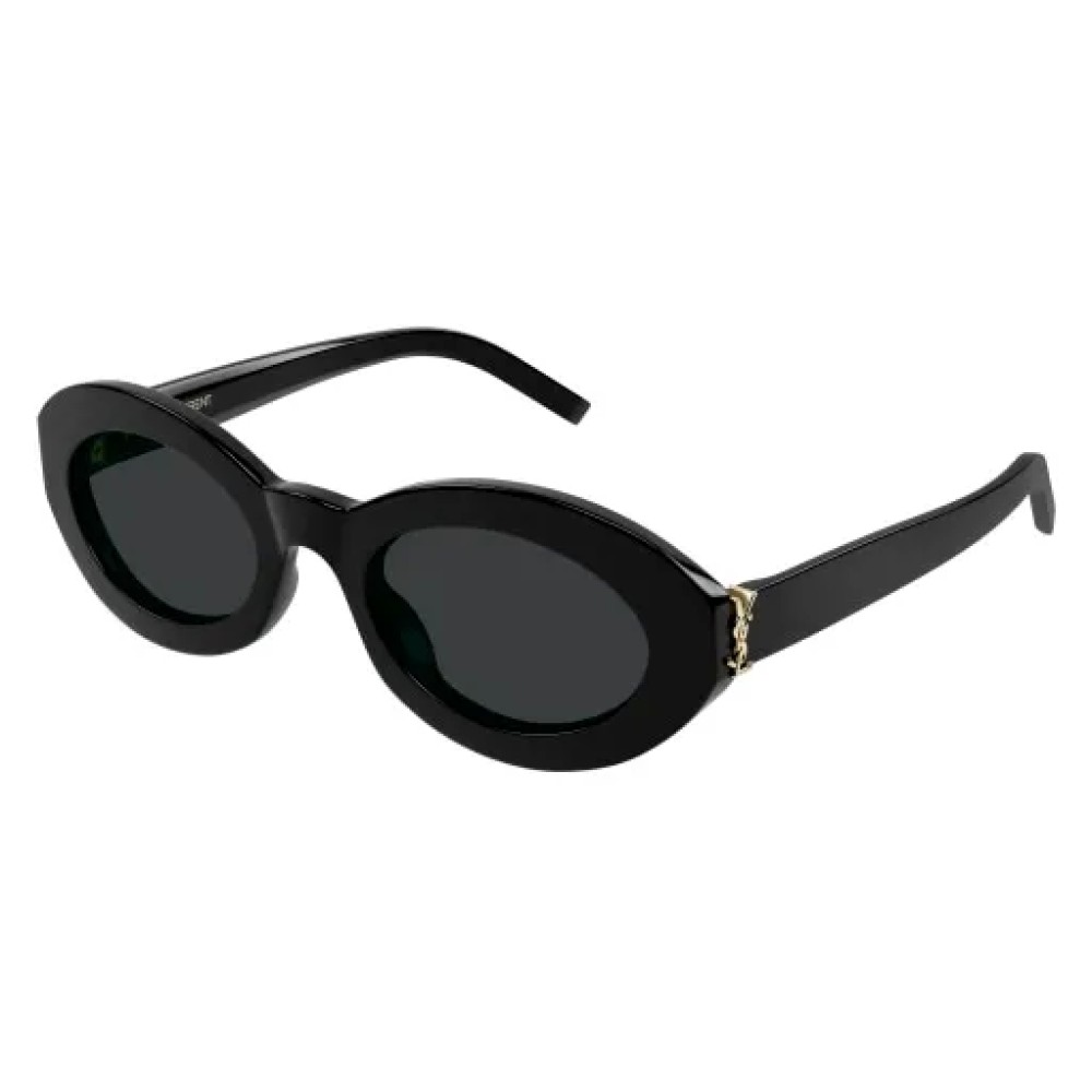 Saint Laurent SL M136 - 001 - 52 Sonnenbrillen Schwarz Oval