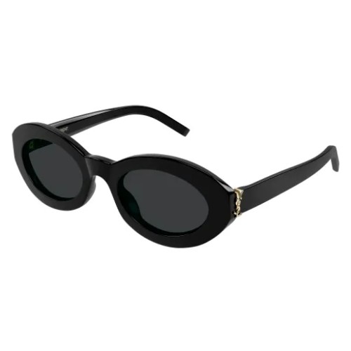 Saint Laurent SL M136 - 001 - 52 Sonnenbrillen Schwarz Oval