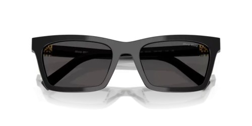 MIU MIU MU A05S - 16K08Z - 55 Sonnenbrillen Schwarz Rechteck