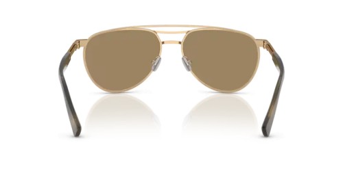 BRUNELLO CUCINELLI BC2007SM - 501653 - 56 - VERGOLDET (GOLD PLATED) Sonnenbrillen Pilot (Aviator)