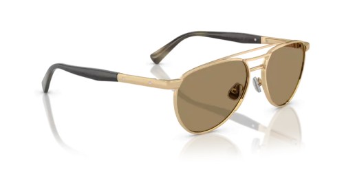BRUNELLO CUCINELLI BC2007SM - 501653 - 56 - VERGOLDET (GOLD PLATED) Sonnenbrillen Pilot (Aviator)