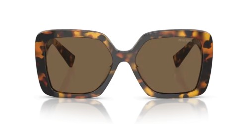 MIU MIU MU 10YS - VAU06B - 56 Sonnenbrillen Honig Havanna Unregelmäßig