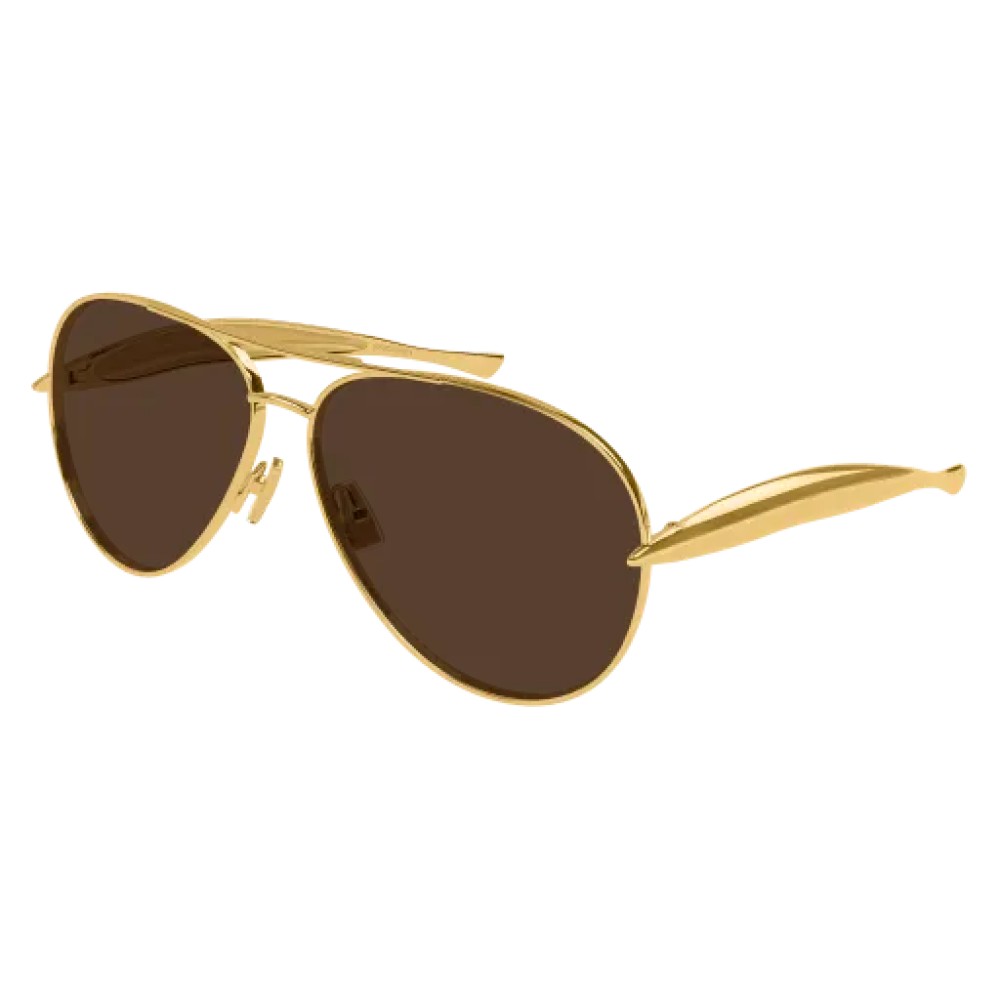 Bottega Veneta BV1305S - 007 - 64 Sonnenbrillen Gold Pilot (Aviator)