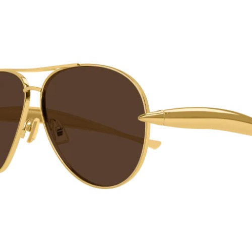 Bottega Veneta BV1305S - 007 - 64 Sonnenbrillen Gold Pilot (Aviator)