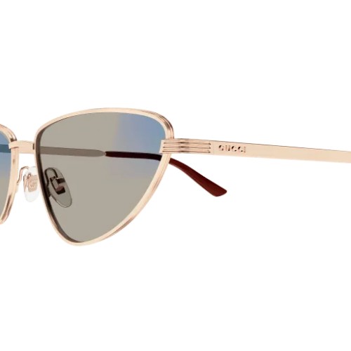 Gucci GG1879S - 005 - 57 - MIT PHOTOCHROMEN GLÄSERN Sonnenbrillen Gold Cat Eye