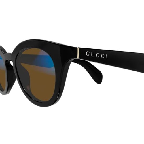 Gucci GG1934S - 006 - 47 - MIT PHOTOCHROMEN GLÄSERN Sonnenbrillen Schwarz Panto / Abgerundet