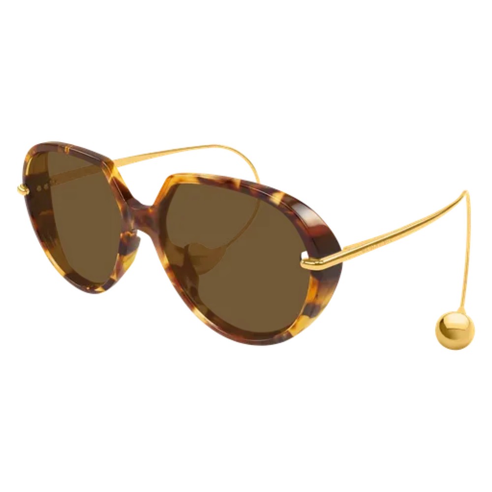 Bottega Veneta BV1436S - 002 - 60 Sonnenbrillen Havanna Panto / Abgerundet