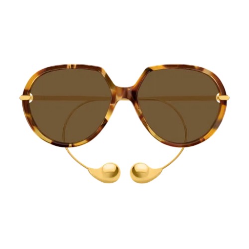 Bottega Veneta BV1436S - 002 - 60 Sonnenbrillen Havanna Panto / Abgerundet