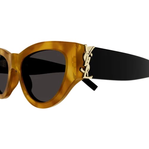 Saint Laurent SL M94 - 007 - 53 Sonnenbrillen Havanna, Schwarz Cat Eye