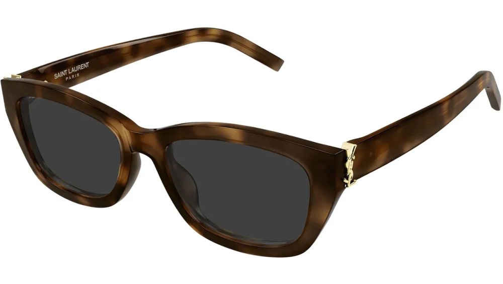 Saint Laurent SL M153 - 003 - 55 Sonnenbrillen Havanna Eckig
