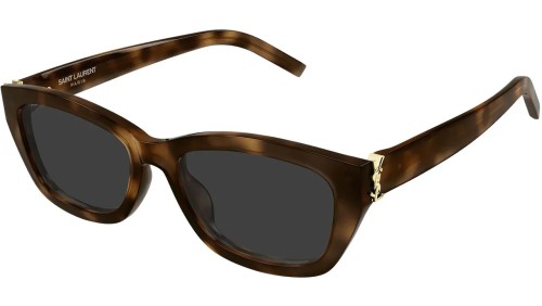 Saint Laurent SL M153 - 003 - 55 Sonnenbrillen Havanna Eckig