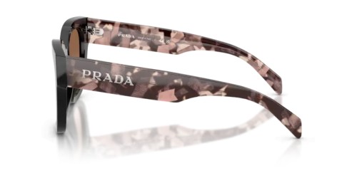 PRADA PR C04S - 28F90P - 52 Sonnenbrillen Schwarz Eckig