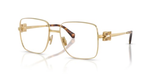 MIU MIU MU 51XV - ​5AK1O1 - ​54 Brillenfassungen Gold Eckig