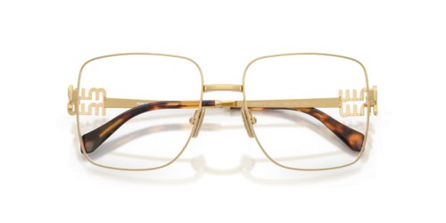 MIU MIU MU 51XV - ​5AK1O1 - ​54 Brillenfassungen Gold Eckig