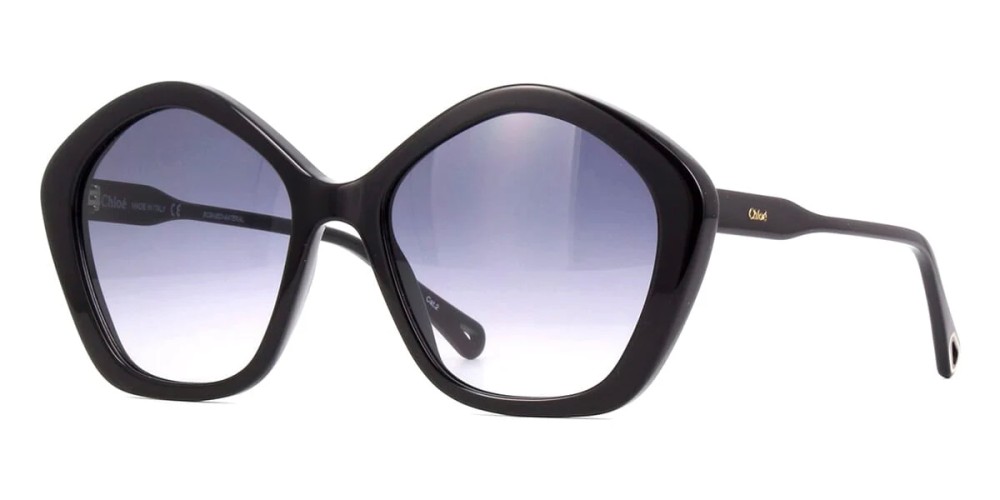 Chloé CH0082S - 005 - 57 Sonnenbrillen Schwarz Eckig