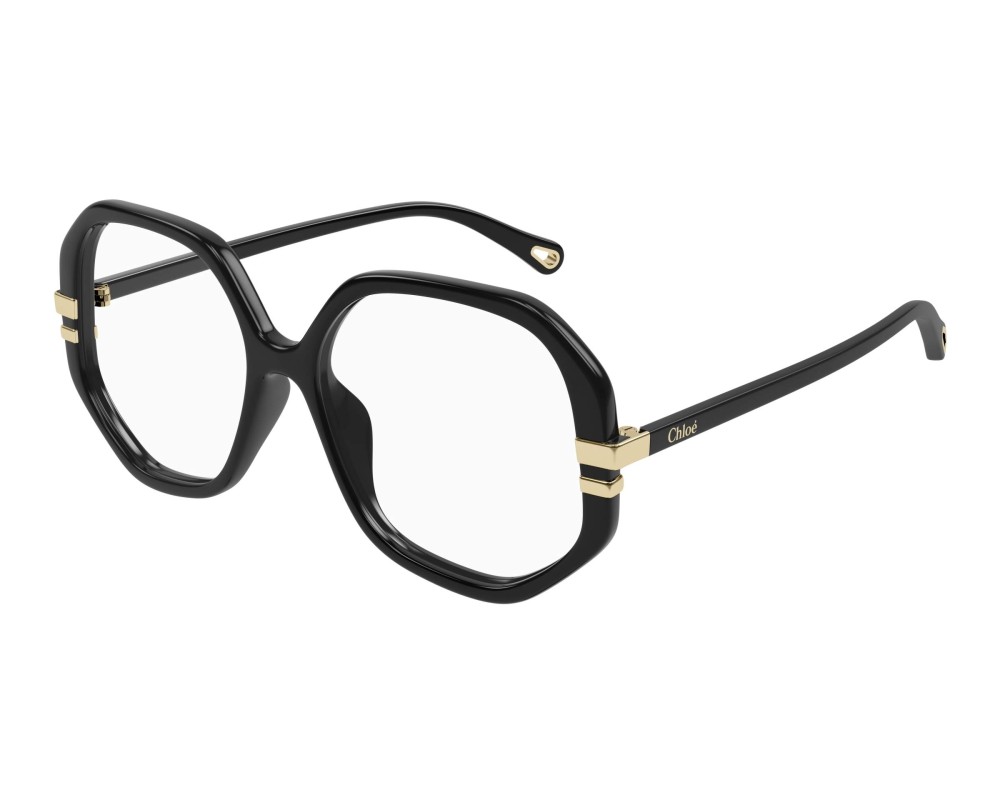Chloé CH0107O - 005 - 56 Brillenfassungen Schwarz Eckig