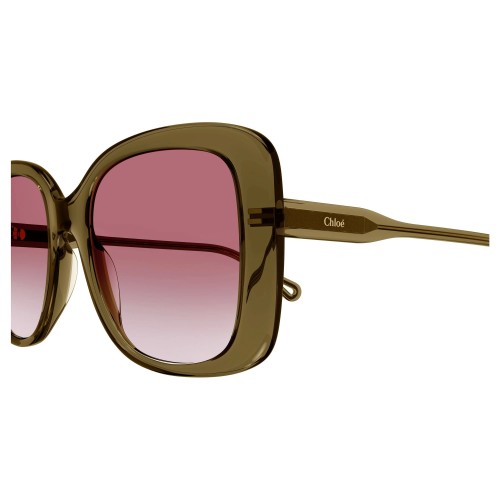 Chloé CH0125SA - 004 - 57 Sonnenbrillen Grün Eckig