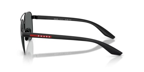 Prada Linea Rossa PS A52S - 1AB5Z1 - 58 - MIT POLARISIERTEN GLÄSERN Sonnenbrillen Schwarz Pilot (Aviator)