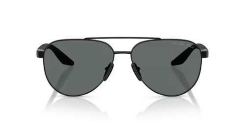 Prada Linea Rossa PS A52S - 1AB5Z1 - 58 - MIT POLARISIERTEN GLÄSERN Sonnenbrillen Schwarz Pilot (Aviator)