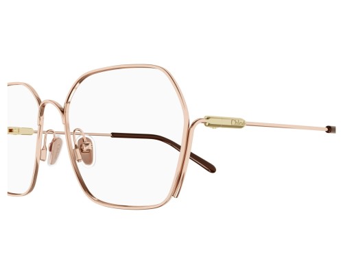 Chloé CH0208O - 002 - 55 Brillenfassungen Roségold Eckig