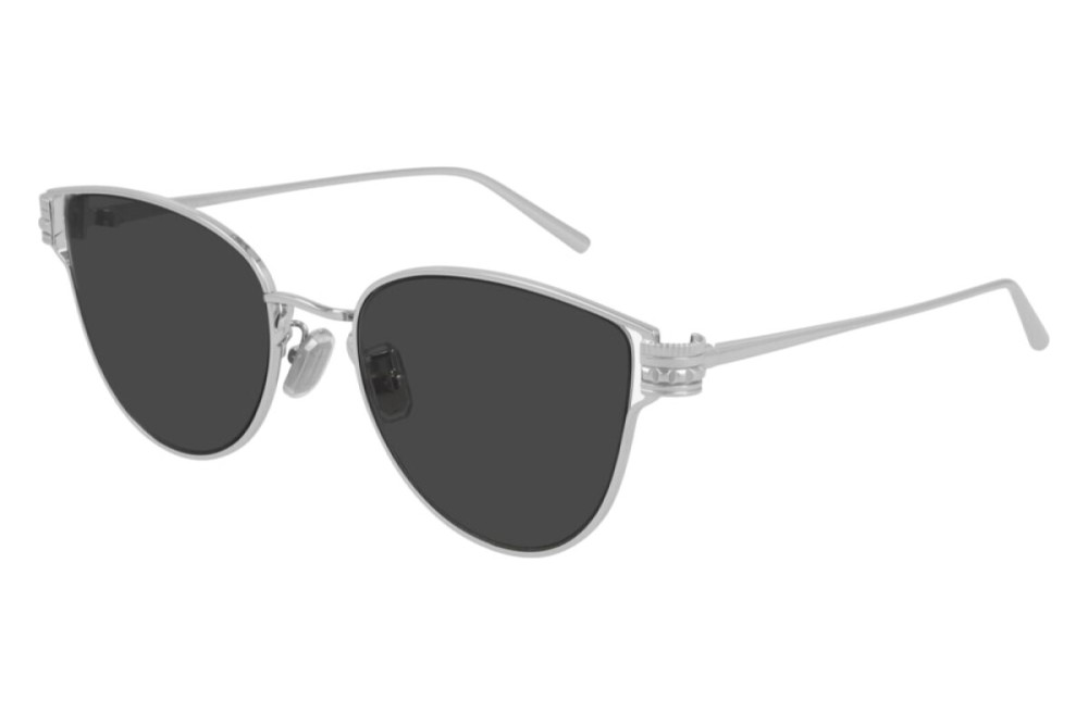 Boucheron BC0113S - 003 - 52 Sonnenbrillen Silber Kissenform (Abgerundet)