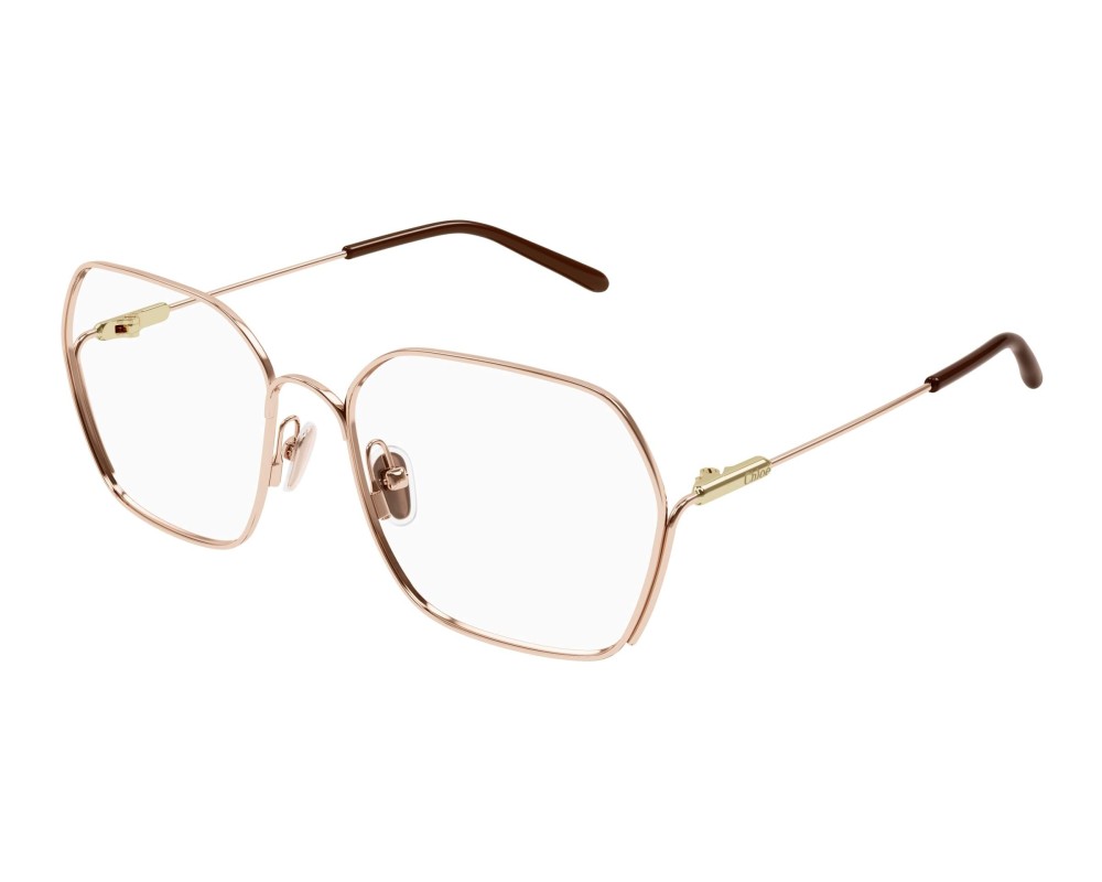 Chloé CH0208O - 002 - 55 Brillenfassungen Roségold Eckig