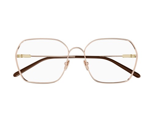 Chloé CH0208O - 002 - 55 Brillenfassungen Roségold Eckig