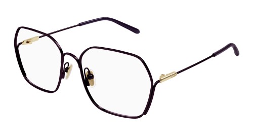 Chloé CH0208O - 003 - 55 Brillenfassungen Lila Eckig