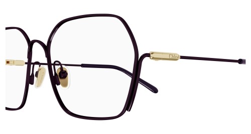 Chloé CH0208O - 003 - 55 Brillenfassungen Lila Eckig