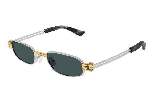 Bottega Veneta BV 1381S - 003 - 50 Sonnenbrillen Silber Rechteck
