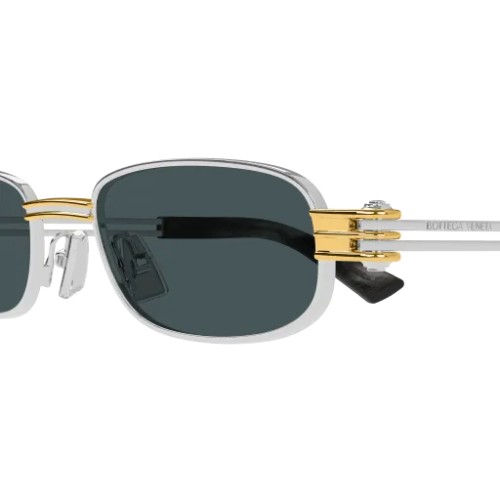 Bottega Veneta BV 1381S - 003 - 50 Sonnenbrillen Silber Rechteck