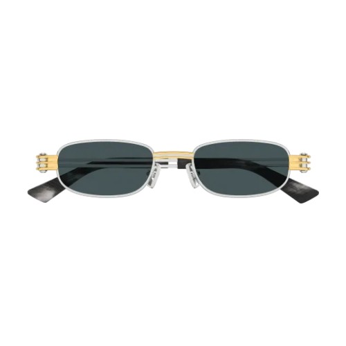 Bottega Veneta BV 1381S - 003 - 50 Sonnenbrillen Silber Rechteck