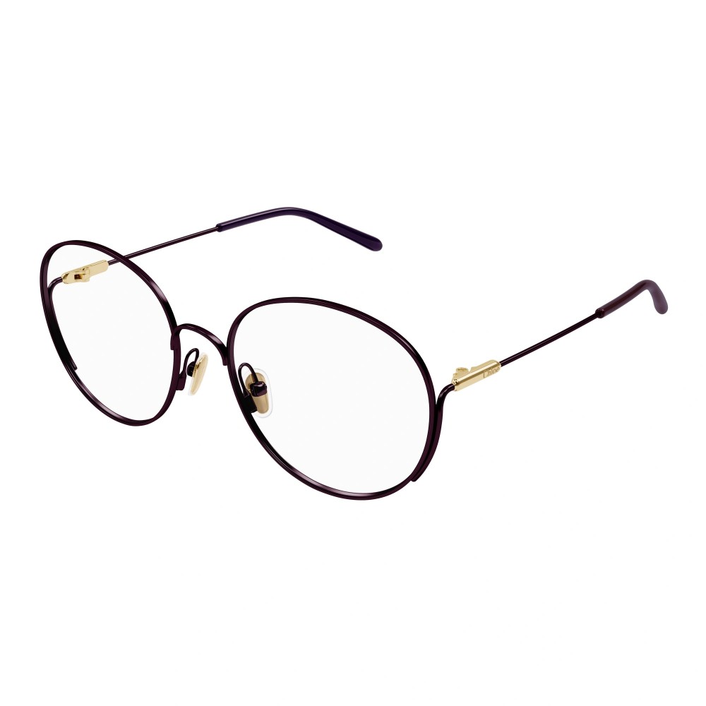 Chloé CH0209O - 007 - 57 Brillenfassungen Lila Rund