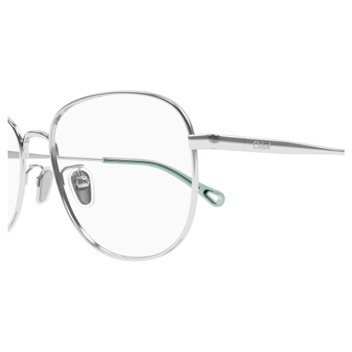 Chloé CH0213OA - 002 - 53 Brillenfassungen Silber Kissenform (Abgerundet)