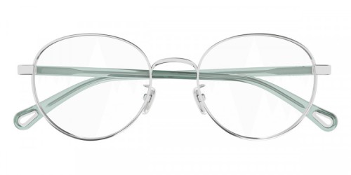 Chloé CH0216OA - 001 - 52 Brillenfassungen Silber Kissenform (Abgerundet)