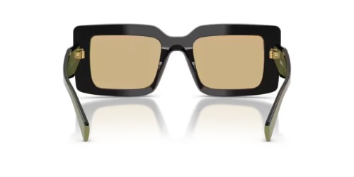 PRADA PR D01S - 03K10R - 52 Sonnenbrillen Schwarz Rechteck